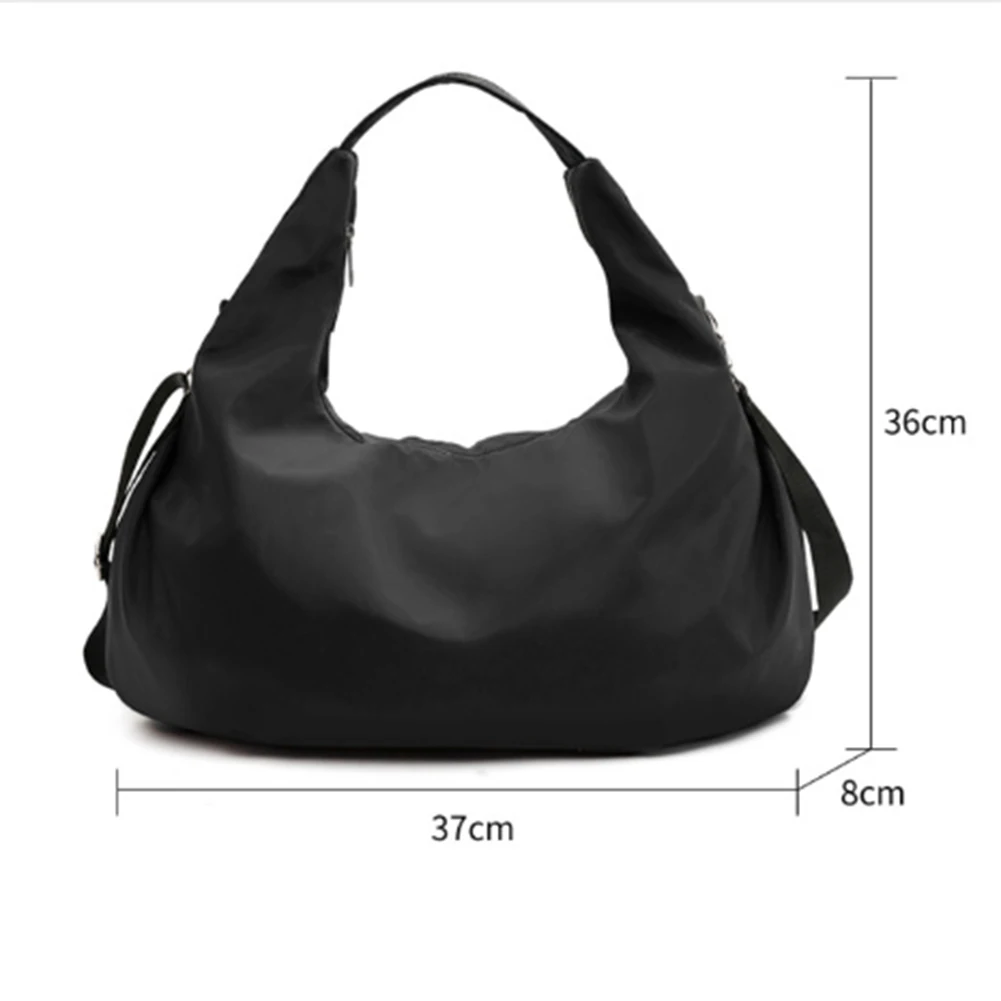 

Large Capacity Shoulder Tote Top-handle Pouches Commuter Women Oxfold Handbag Solid Color Street Handbag Tote Hobos