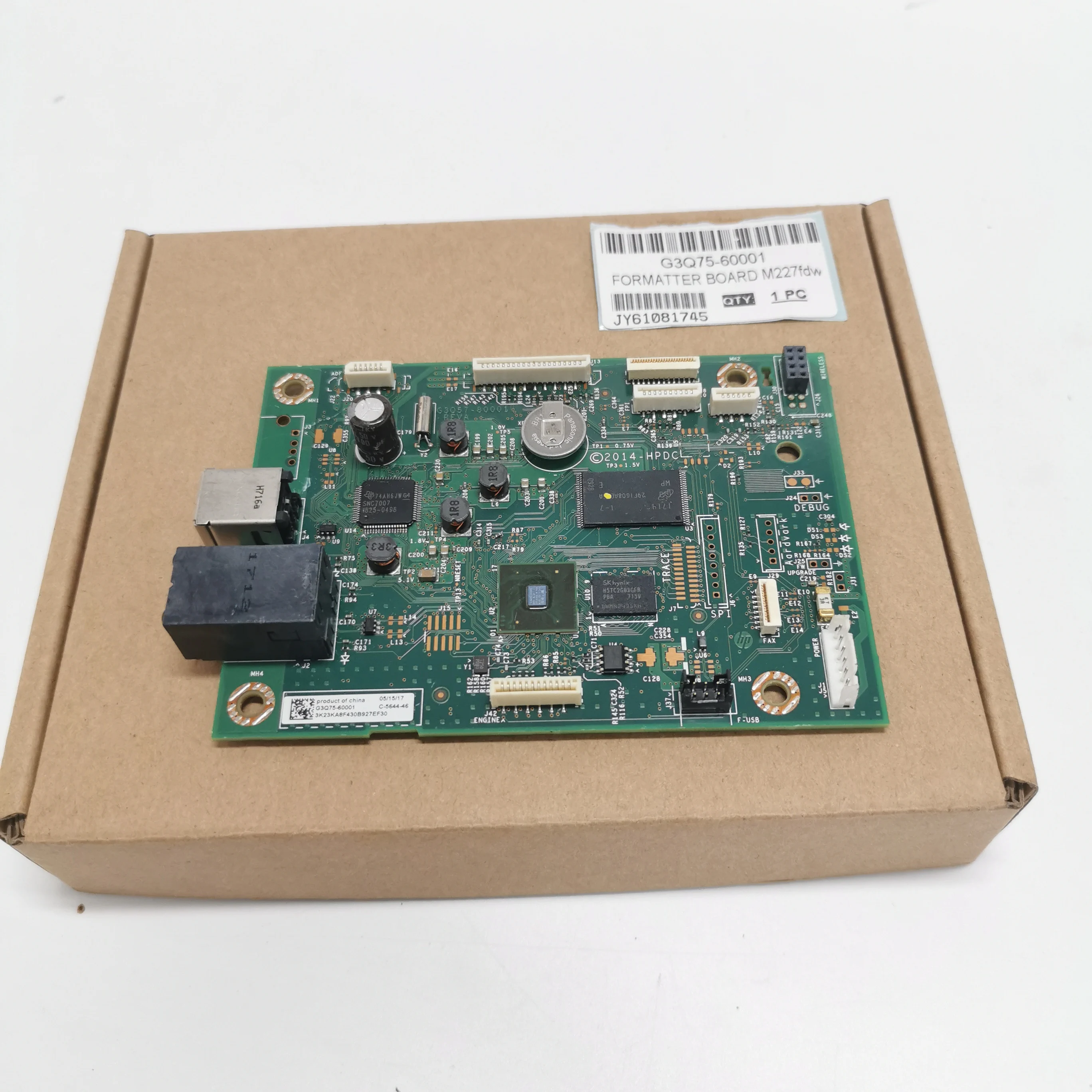 Плата форматирования M227fdw логическая карта G3Q75-60001 плата 100% протестирована |