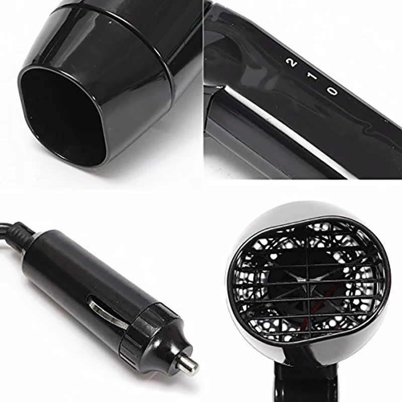 12V 120W 216W Автомобильный фен для волос складной мини тепловой вентилятор