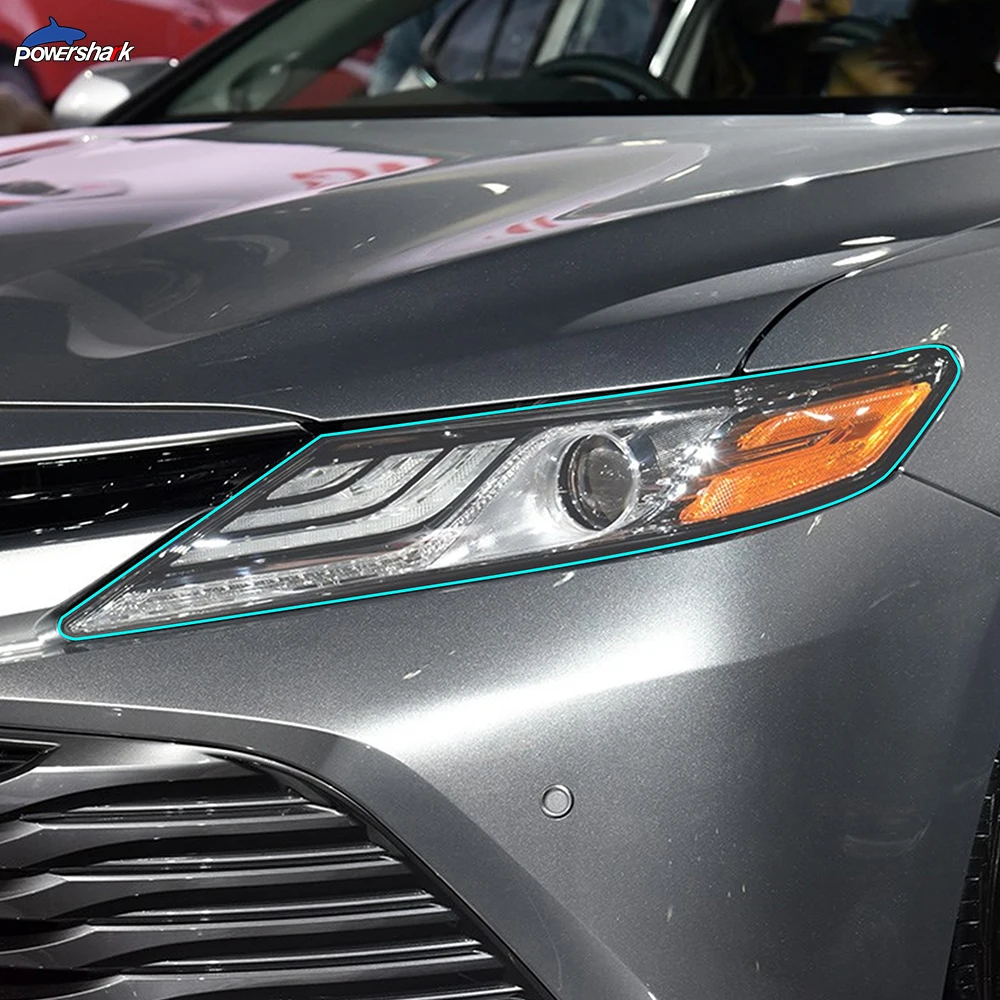 Черная защитная пленка для автомобильных фар 2 шт. прозрачная наклейка из ТПУ Toyota