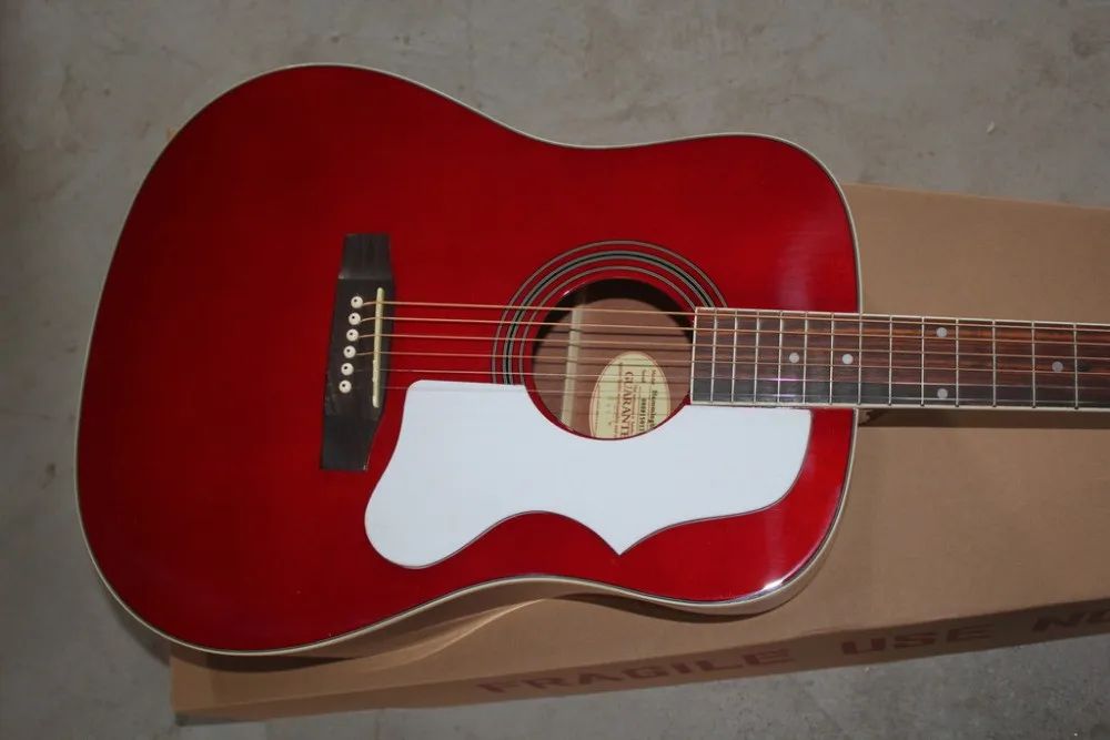 Акустическая гитара H Bird Red GB электрическая акустическая китайская на заказ