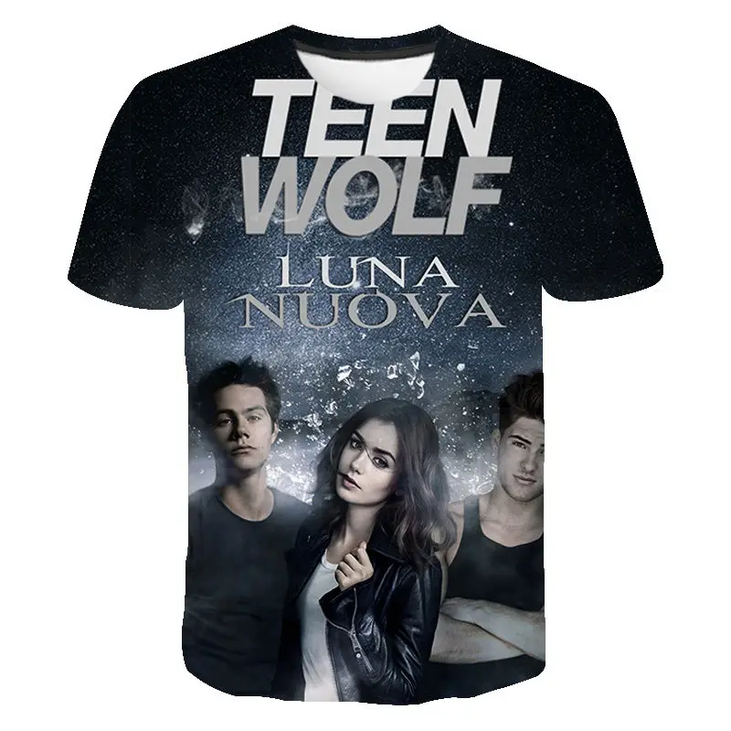 Новинка 2021 модная футболка с 3D принтом волка для подростков Летние Стильные