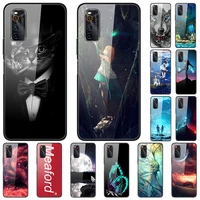 case for vivo iqoo neo 3 back phone cover black tpu silicone bumper with tempered glass series 3