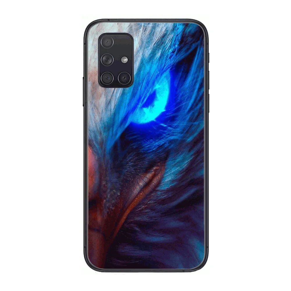 

Eagle Boutique HD Phone Case Hull For Samsung Galaxy A 50 51 20 71 70 40 30 10 E 4G 5G S Black Shell Art Cell Cover
