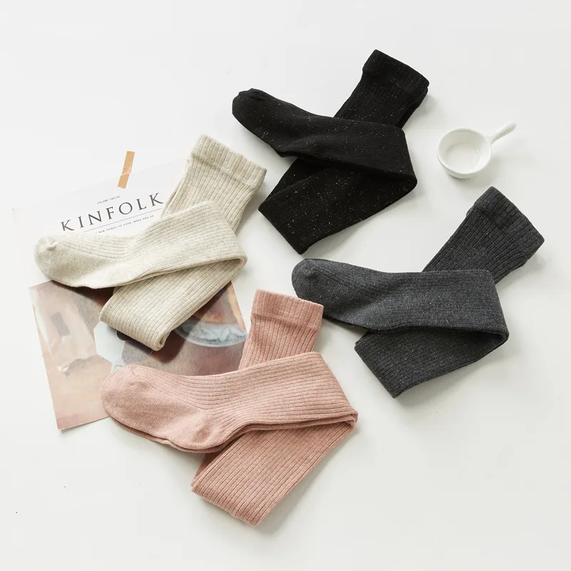 Детские гольфы для Колготки девочек теплые хлопковые детские колготки в Чулочно