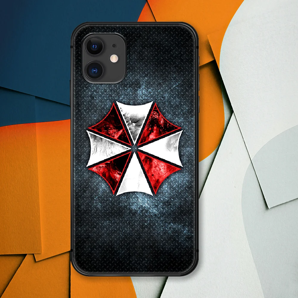 

Umbrella Corporation Phone Case For IPhone 4 4s 5 5S SE 5C 6 6S 7 8 Plus X XS XR 11 12 Mini Pro Max 2020 black Cover Soft Cell