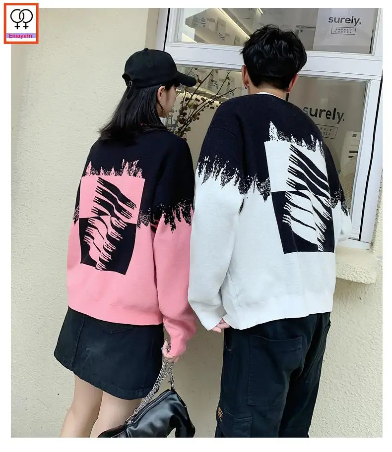 

Matching Couple Clothes Lovers Christmas Party Date Wear Casual Cute Male Female Couple O Neck Tassel Print Hoodies Sweatshirts