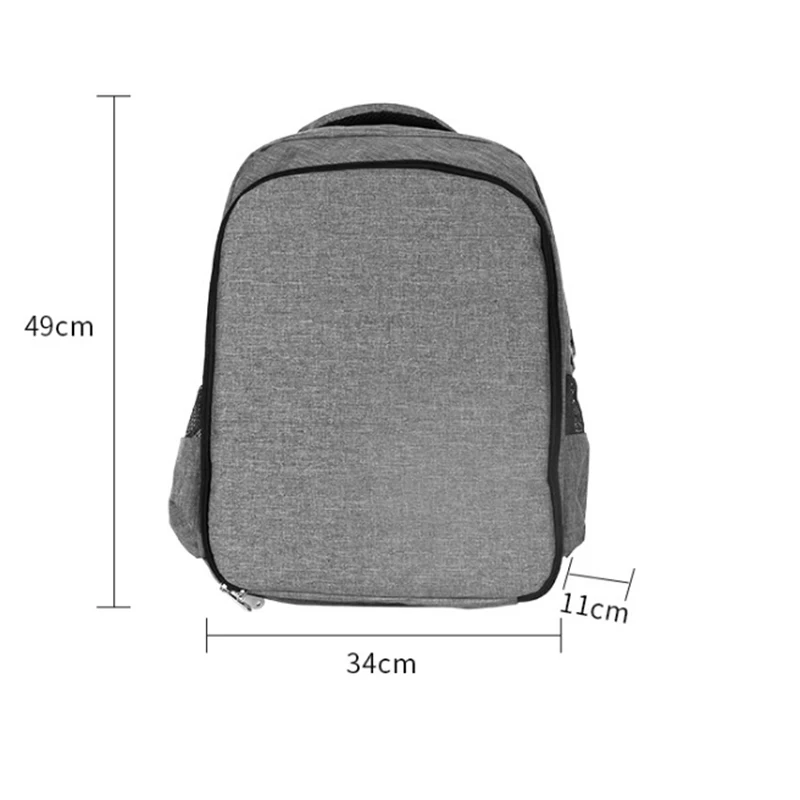 Многофункциональная сумка для хранения волос серая расческа стрижки