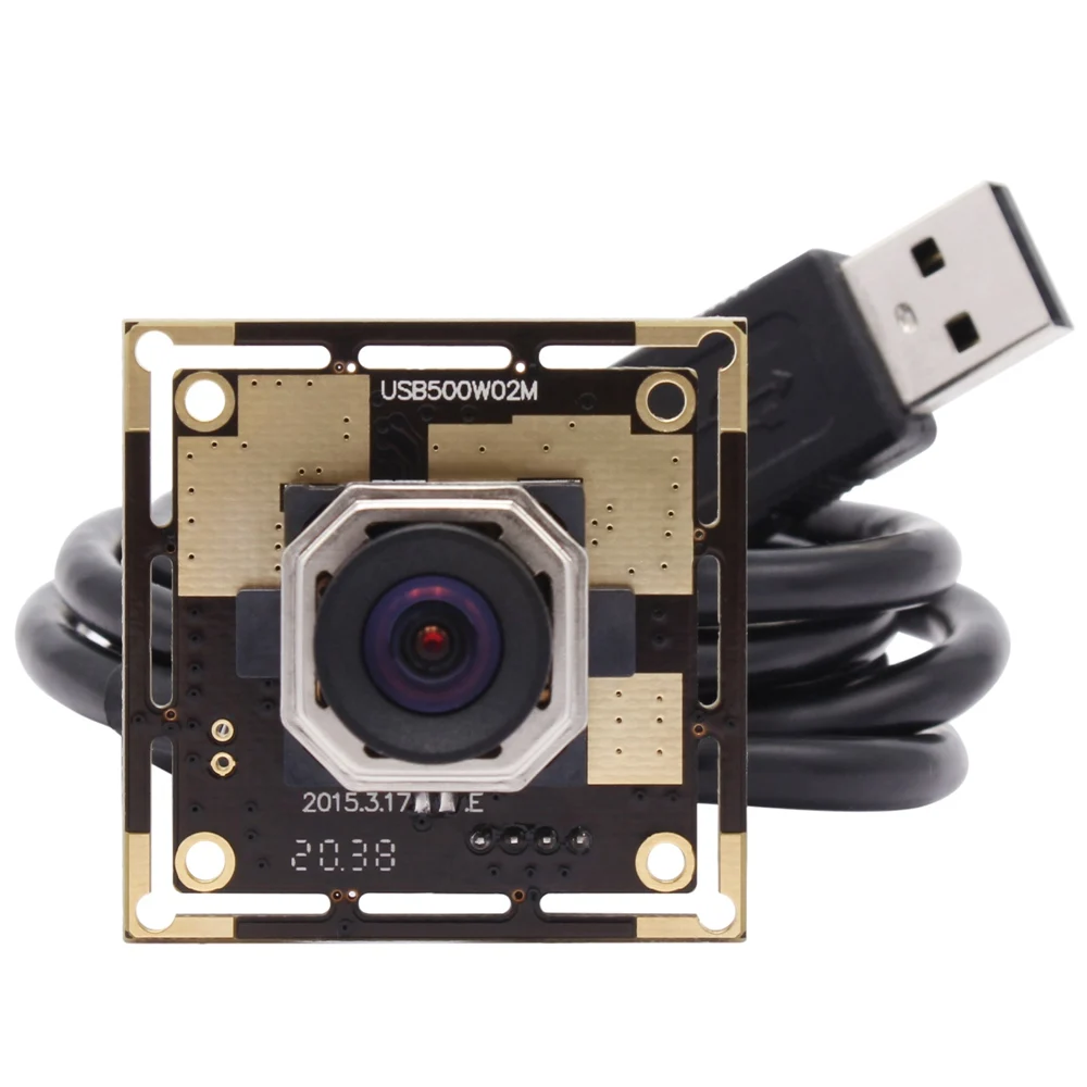 ELP 100 градусов объектив без искажений OV5640 cmos сенсор 5mp USB2.0 Автофокус камера для