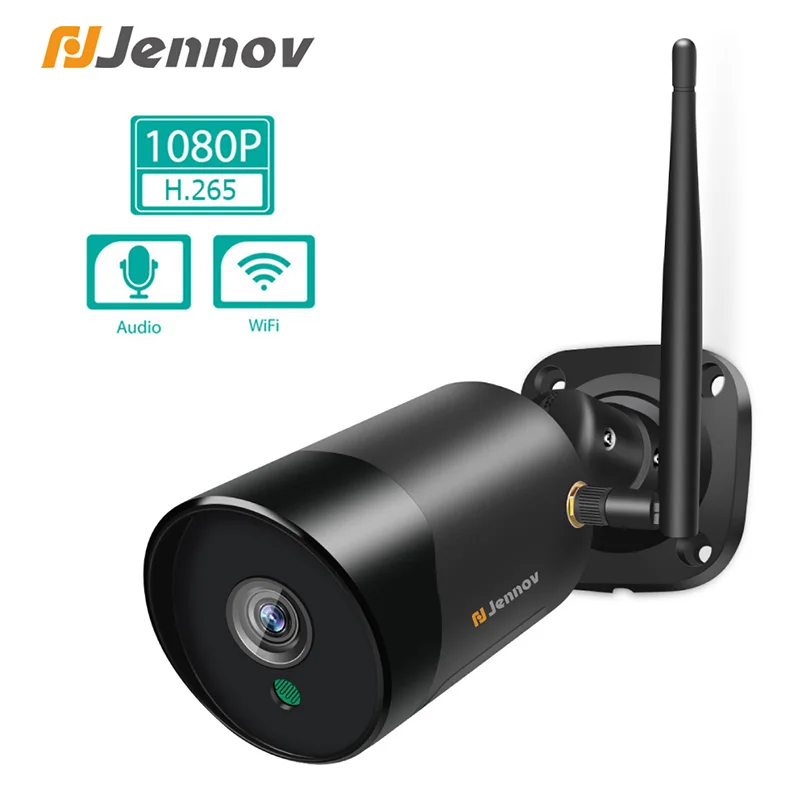 Jennov 1080P 2MP Беспроводная аудио камера безопасности CCTV Wifi IP SD карта IR наружная