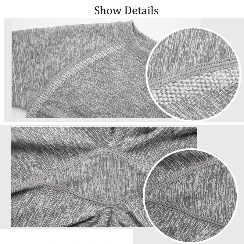 

5 Piece Suit Women Clothing Seamless Yoga Set Long Sleeve Crop Top Gym High Waist Leggings Workout Tracksuit Fitness Yoga Pants