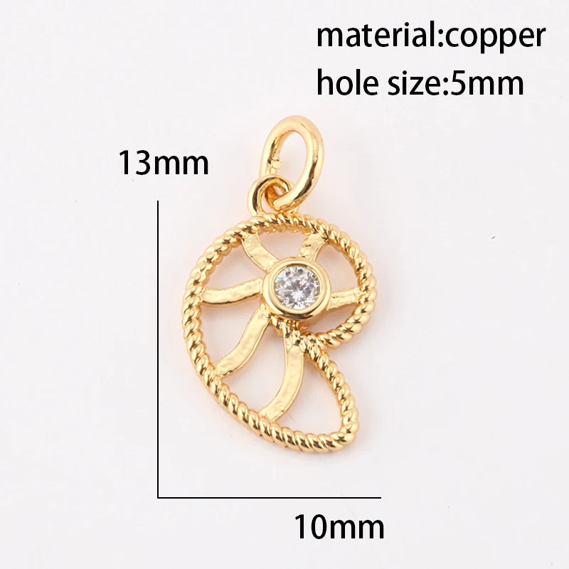 Шармы-Подвески для изготовления ювелирных изделий золотые рыбки животные