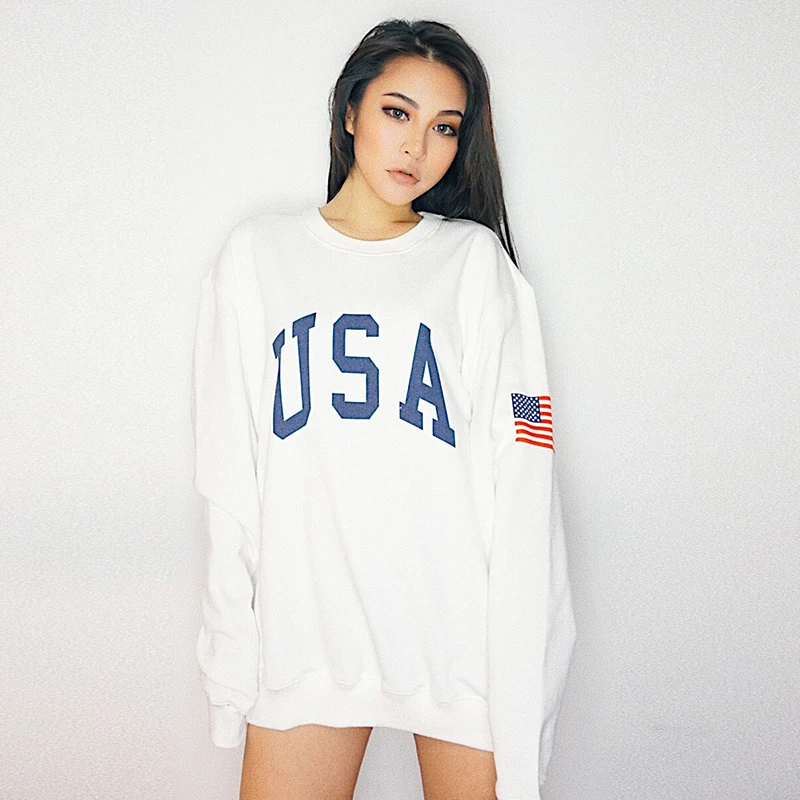 Новинка 2019 модная повседневная женская одежда свитшот винтажный студенческий