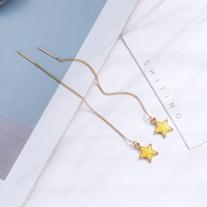 LEGENSTAR Новая Звезда Луна женские модные серьги 2019 космическая планета длинные