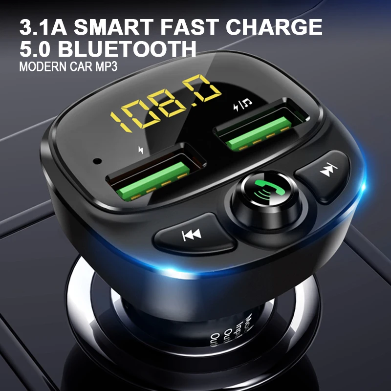 Bluetooth FM передатчик для автомобиля Fm модулятор Handsfree держатель телефона