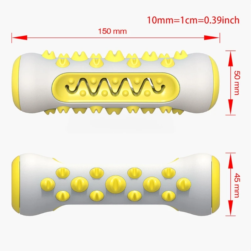 

Smart Dog Toothbrush Chew Toy Dog Teeth Cleaning Toy Tooth Brushing Stick Toy Teething Dental Oral Care For Light Chewer