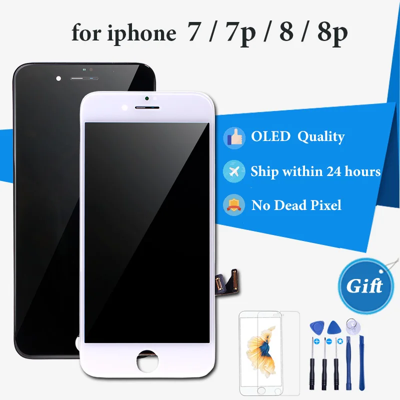 ЖК дисплей для iPhone 7 8 plus 7p p с сенсорным экраном в сборе замена хороший 3D сенсорный