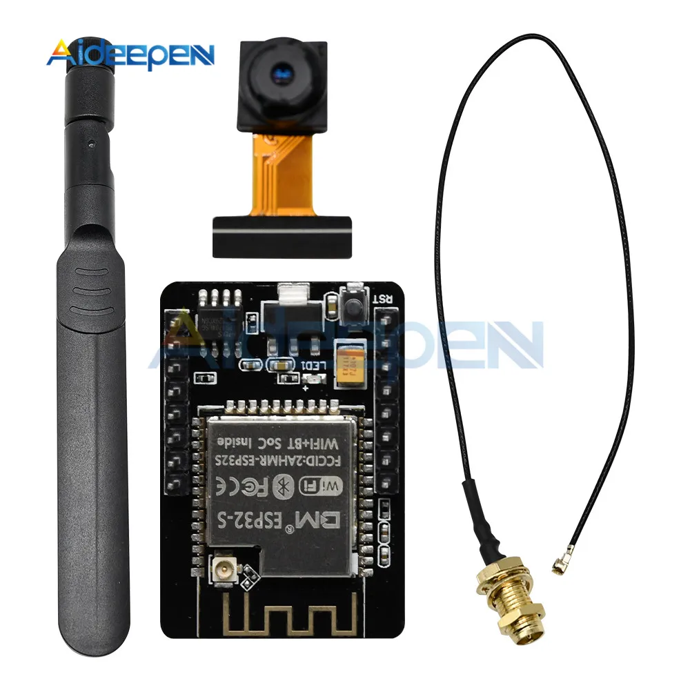 

ESP32-CAM модуль ESP-32S с поддержкой Wi-Fi ESP32, макетная плата 5 в с Bluetooth и модулем камеры OV2640, с поддержкой Wi-Fi и ESP32