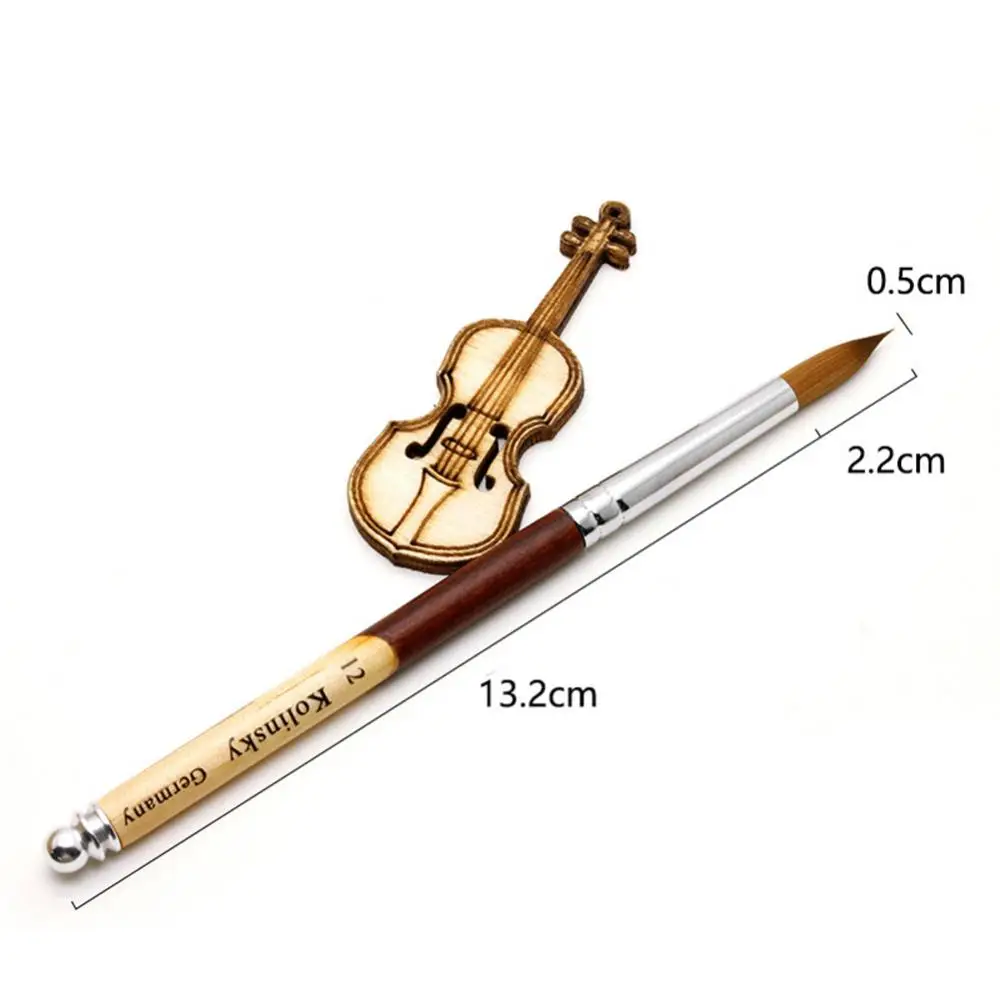 

Nail Brush Color Block Round Top Wood Handle Nail Art Pen Line Drawing Brush Manicure Salon Tools