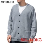 Осенне-зимний мужской свитер 8XL 148 см 7XL 6XL 140 кг пальто большого размера