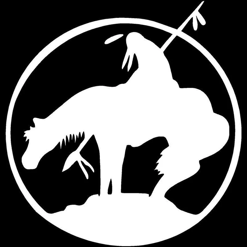 

15cmx14cm Riding a horse Car-Sticker Automobiles Motorcycles Window Bumper Laptop Vinyl Decal PVC Decorative Goods