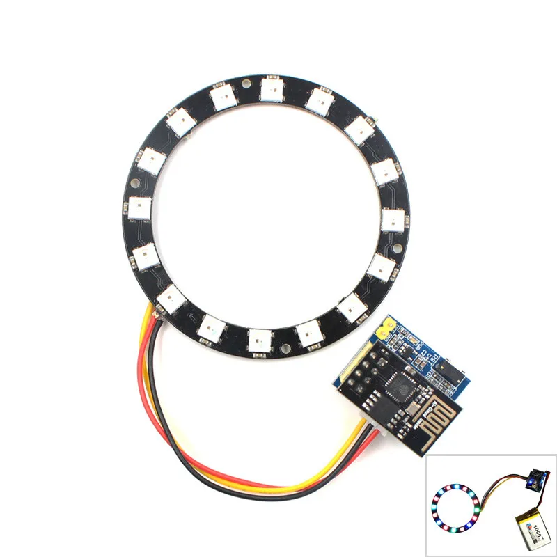 ESP8266 ESP01 ESP 01 RGB светодиодный контроллер Adpater WIFI модуль для Arduino IDE WS2812 WS2812B 5050 16 бит
