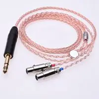 1,5 м 4Pin балансный Hi-end 8 ядер Литцендрат кос 5n Pcocc с серебряным покрытием кабель наушников обновления для Audeze LCD-2 LCD-3 LCD-X LCD-XC