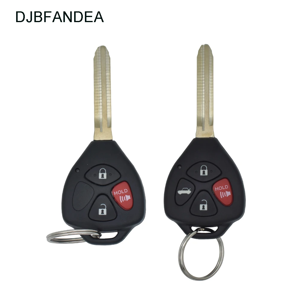 DJBFANDEA 3 кнопки/4 кнопки Автомобильный Дистанционный ключ для Toyota Camry Avalon corolla