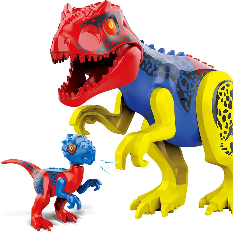 Конструктор динозавр World 2 фигурки-динозавры тираннозавр рекс индоминус сборные