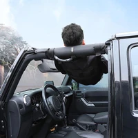 hammock bed rest network cover black heavy duty cargo net cover for jeep wrangler tj jk 07 18 multifunctional top roof storage