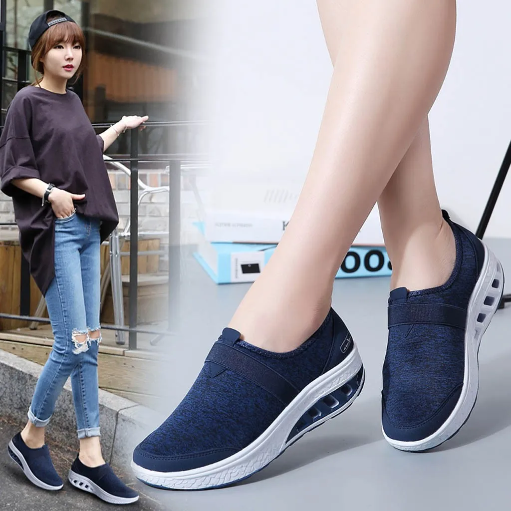 Женские парусиновые кроссовки с толстой подошвой повседневные на среднем