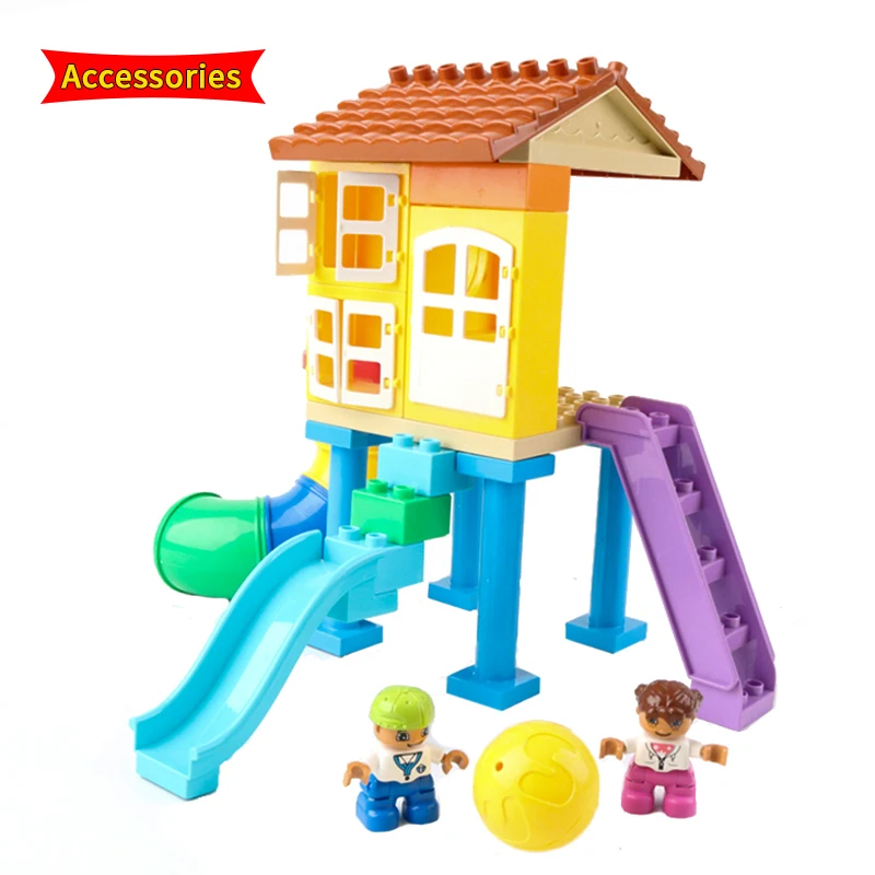 

House Side Swing Pipe Mini Brands Surprise Ball Accessories Big Size Building Blocks Compatible With Bricks Kids Toys