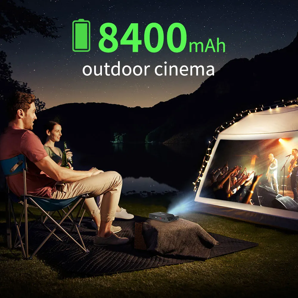 Dlp 3D проектор портативный Wifi Usb Led домашний кинотеатр система 3600 люмен 720P HD