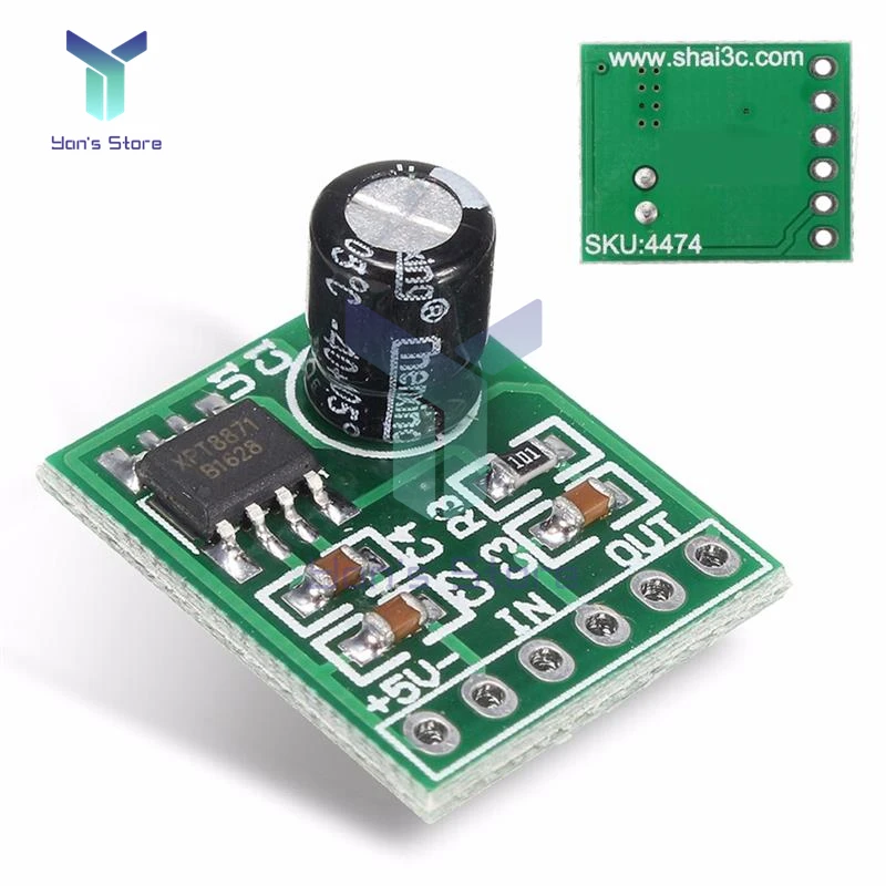 

Mini XH-M125 Mono Amplifier Board module XPT8871 DC 5V 5W Audio Spectrum Speaker Sound Board amplificador DIY Kit volume control