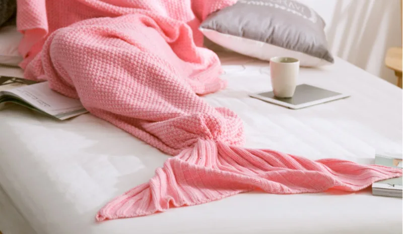 Зимнее детское одеяло русалки для маленьких девочек и мальчиков хвост одеяла