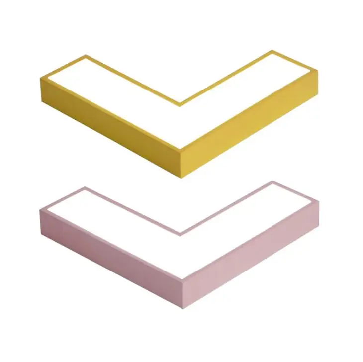 Современные Простые цветные креативные геометрические потолочные лампы для