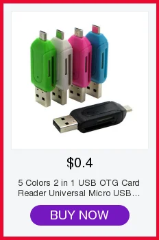 5 цветов 2 в 1 USB OTG кард-ридер Универсальный Micro USB OTG TF/SD кард-ридер телефонные удлинители Micro USB OTG адаптер