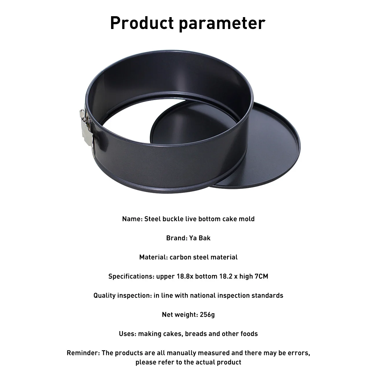 

Cake Pan With Removable Bottom Round Cake Pan Non-stick And Leak-proof Carbon Steel Cake Pan With Live Bottom Diy Pan