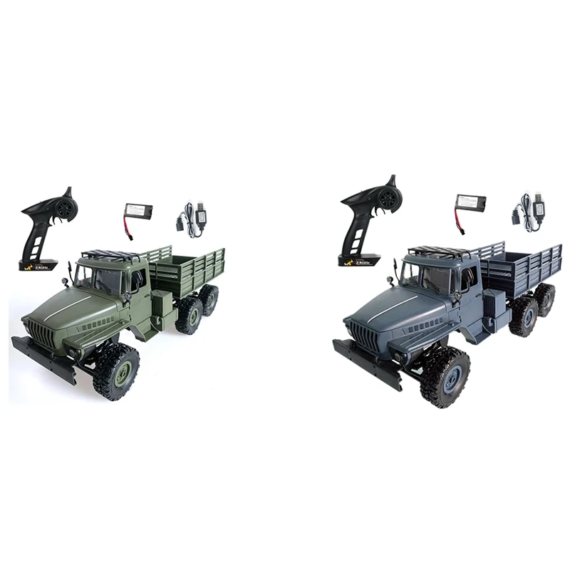 

MN88S Ural 1/16 Truck 2.4G 6WD Off-Road Truck Electric Vehicle Led Light RC Truck RC Toys for Kids Adults RTR