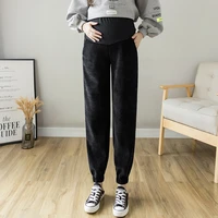 more pregnant women casual pants fall and winter snow neil g beam foot trousers abdominal pants leggings