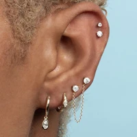 2021brinco character joker earrings suit 925 sterling silver chain for women water droplets eardrop cz zircon jewelry gifts new