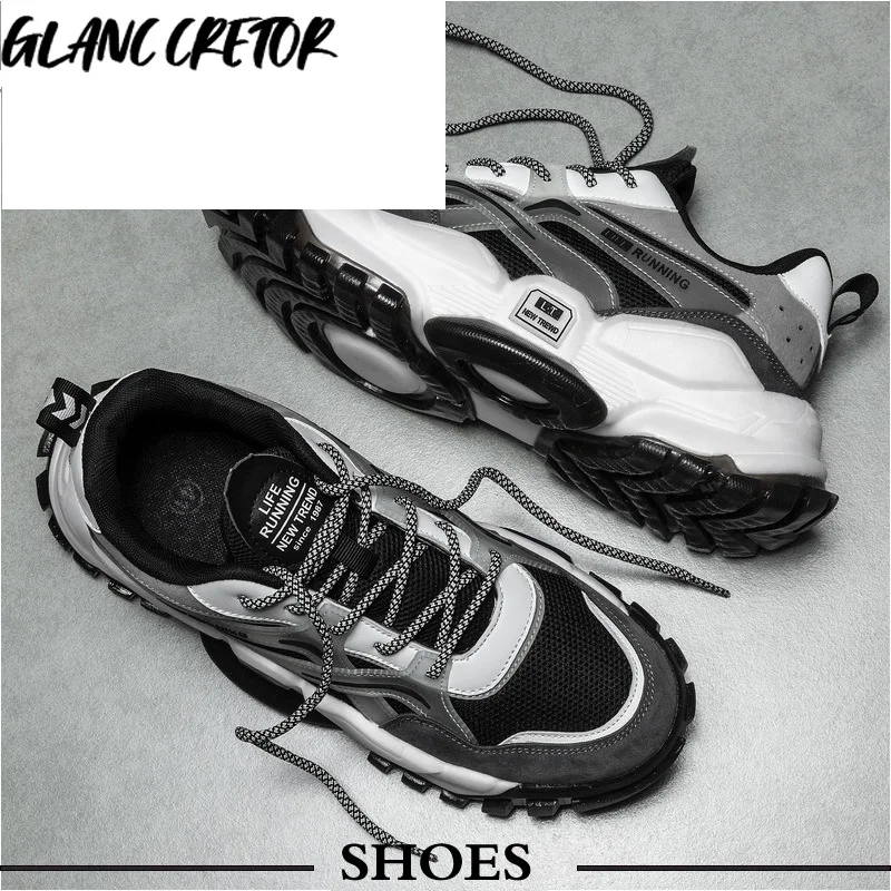 

2021 New Life Running Shoes Men Fashion Chunky Sneakers Trainers mens shoes sneakers men