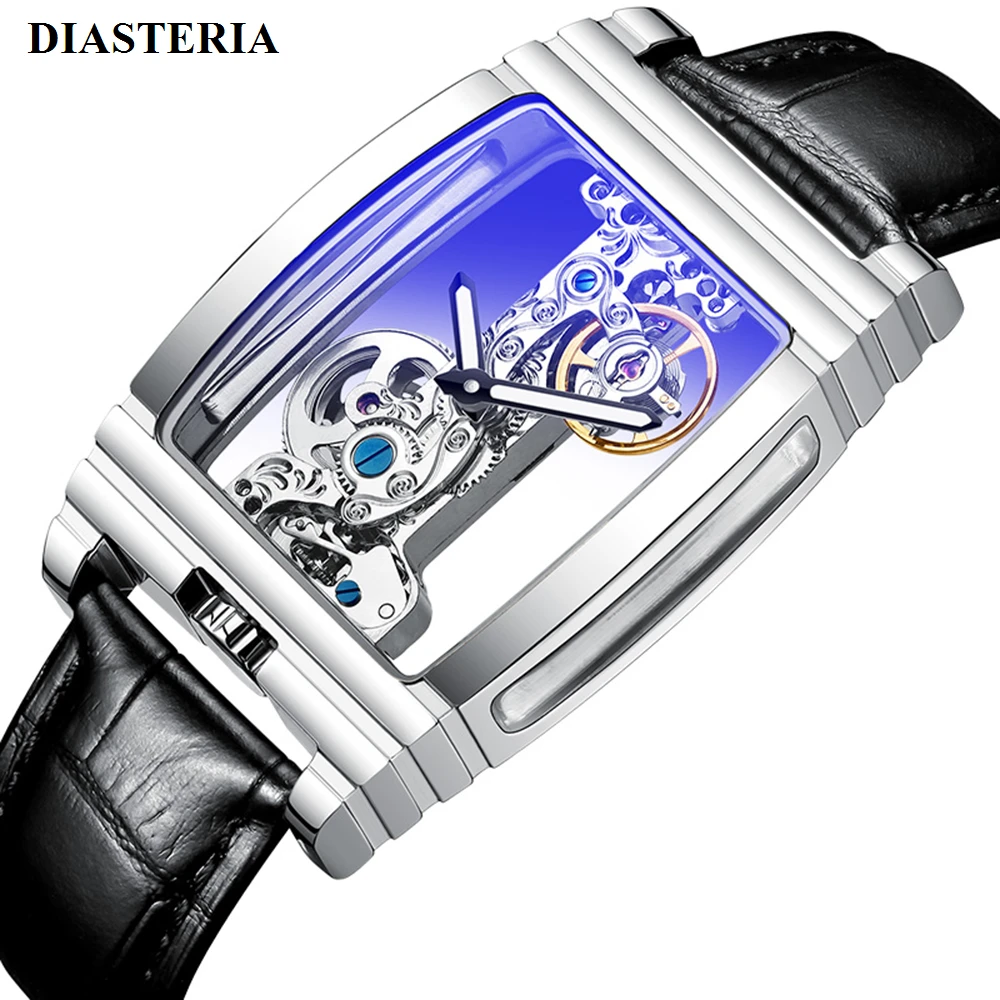 Transparent Hollow Tourbillon Automatic Mechanical Watch Men Fashion Stainless Steel Watches Mens Waterproof Wristwatch New 2019 | Наручные