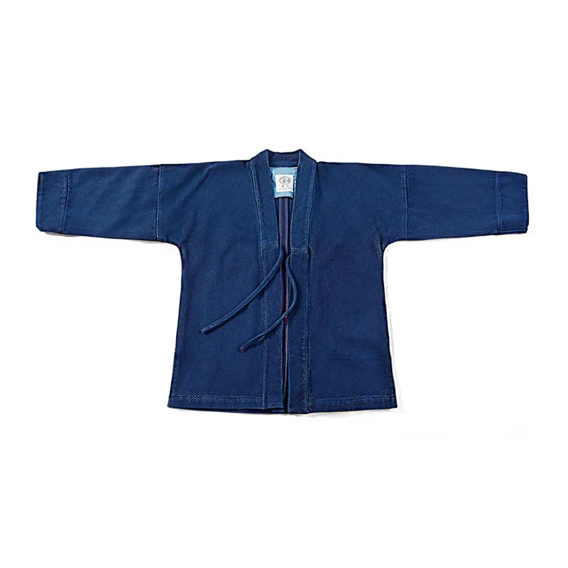 

BADBOWL Indigo Plant Blue Dyeing Jackets Japanese Casual Road Robe Kendo Fabric Retro Kimono Thin Coat Men's Flanel lhamo Jacket
