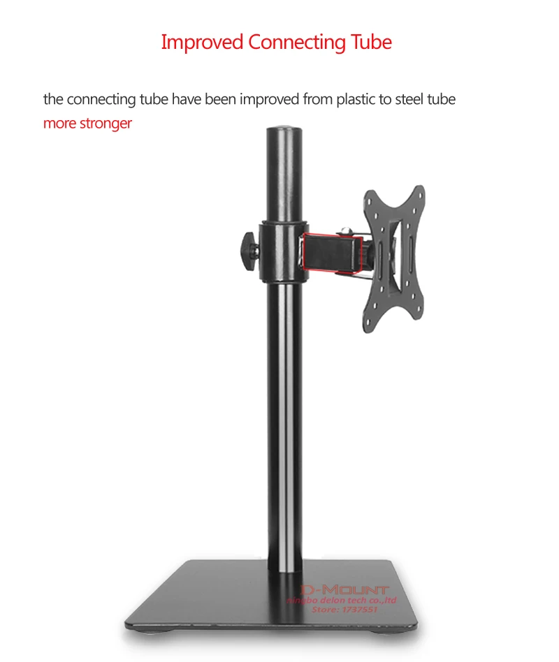 DL-AOC3-D 1"-27" 2" регулируемая высота 15 кг металлическая основа двойной монитор настольная подставка двойной кронштейн для монитора