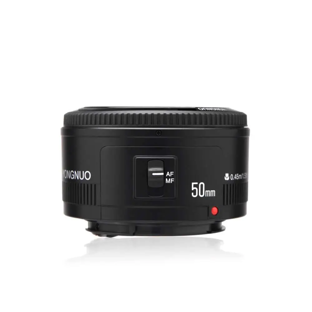 YONGNUO YN50mm F1.8 EF EOS 50 мм AF MF объектив камеры с большой апертурой в черном цвете для Canon