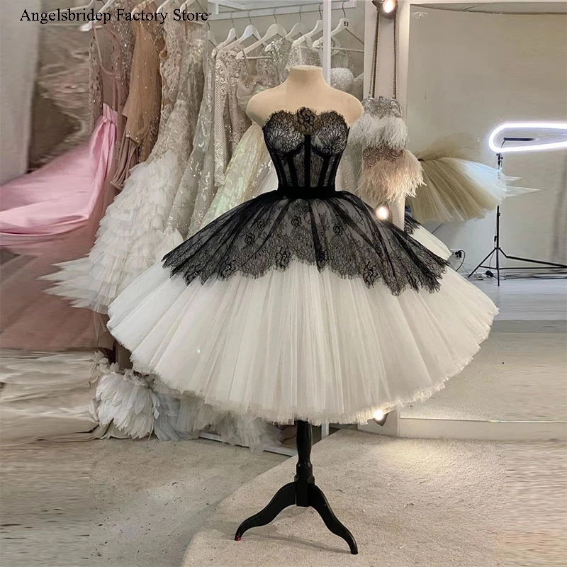 Angelsbridep классическое Тюлевое черное кружевное бальное платье цвета слоновой
