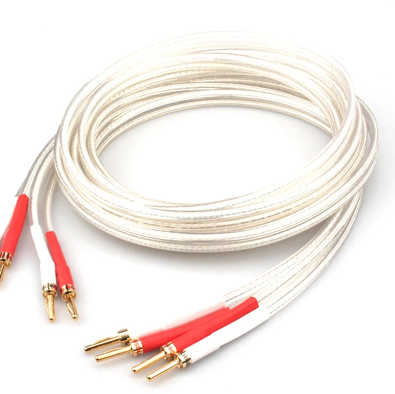 KuangmSP 8525 OCC посеребренный Hifi кабель для динамика высокопроизводительный