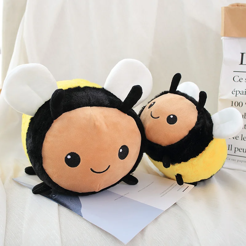 

Girl Ladybug Ladybird Cushion Plush Bee Dolls Soft Pillow Stuffed Animals Kawaii Fuzzy Bumblebee Plush Toys Honey Bee Toys