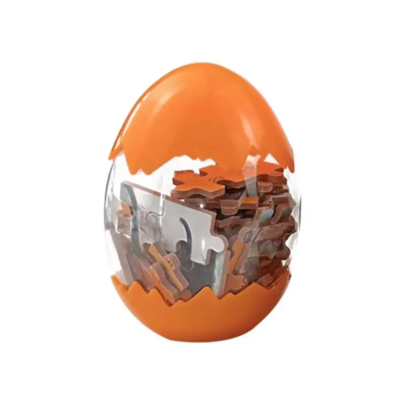 Orange A Деревянные динозавры, яйца, пазлы, игрушки, развивающие игрушки, улучшающие практическую способность, интересный пазл, детский подарок - Цвет: Orange A
